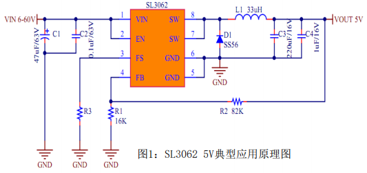 SL3062芯片DC-DC降压电路的基本工作原理 SL3062芯片DC-DC降压电路的基本工作原理