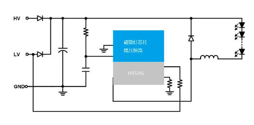 高电压输入降压芯片原理设计图