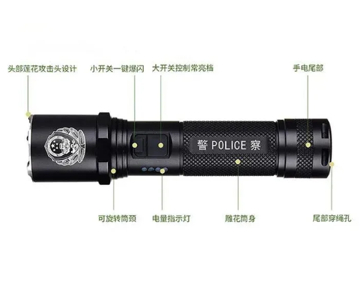 强光手电筒开关安装图