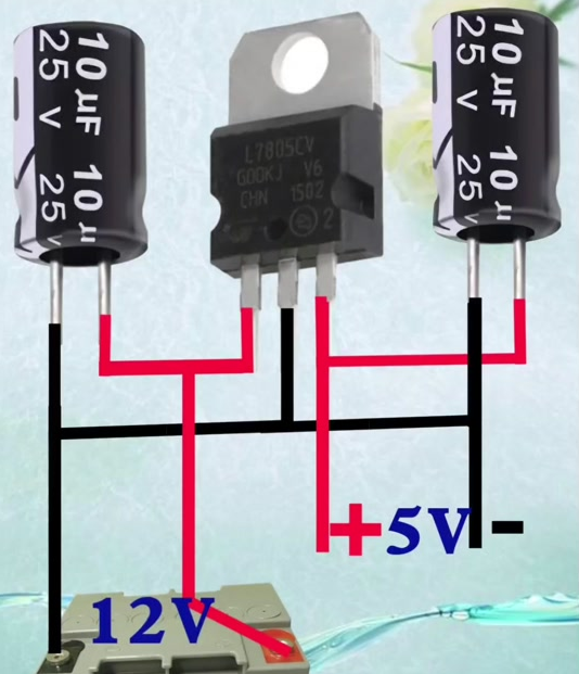 12v怎样变5v怎样做