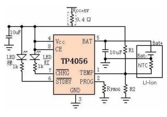 4056充电芯片电路图